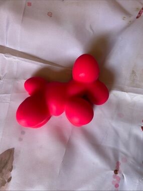 Bubble Dog Sculpture - Bright Hot Pink Decorative Accent